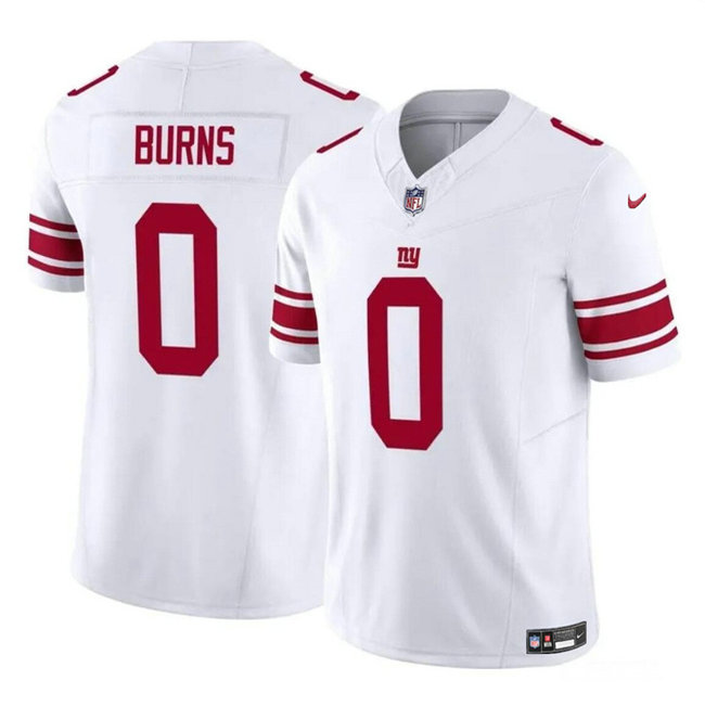Men's New York Giants #0 Brian Burns White 2023 F.U.S.E. Vapor Untouchable Limited Stitched Jersey