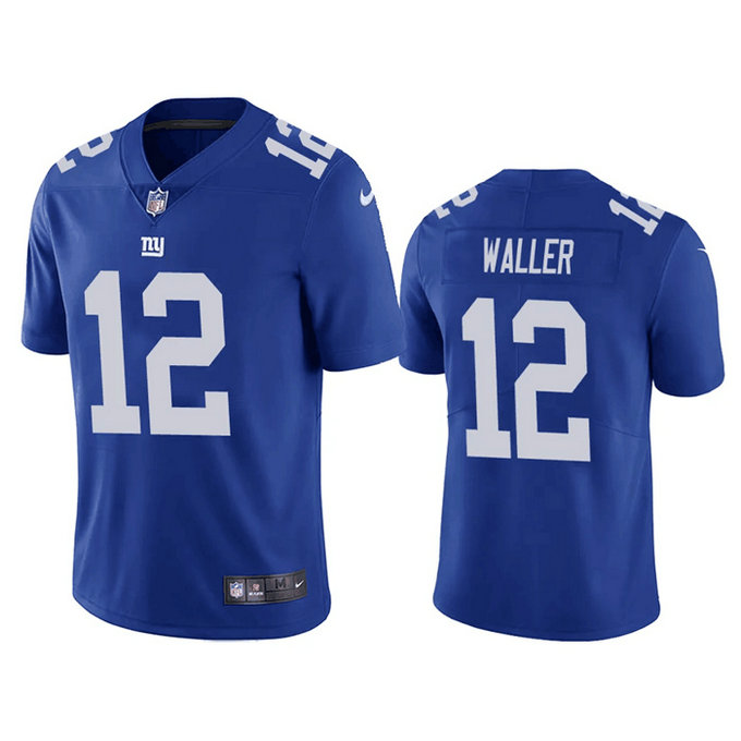 Men's New York Giants #12 Darren Waller Blue Vapor Untouchable Limited Stitched Jersey