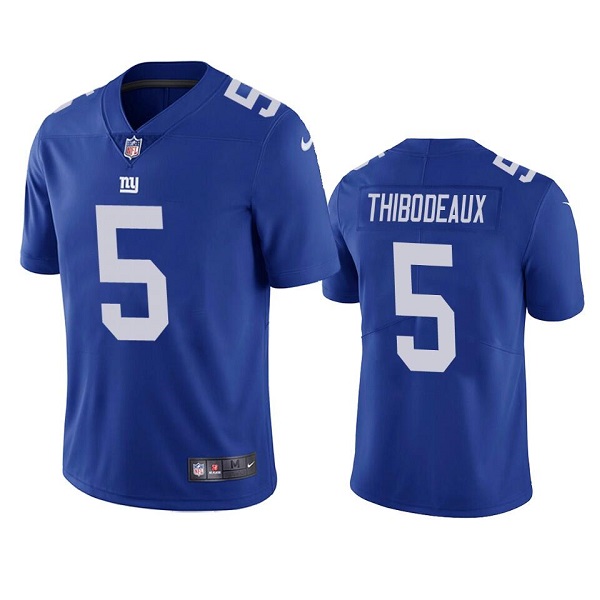 Men's New York Giants #5 Kayvon Thibodeaux Blue Vapor Untouchable Limited Stitched Jersey