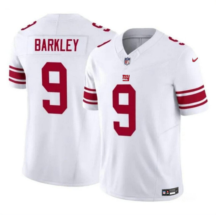 Men's New York Giants #9 Matt Barkley White 2023 F.U.S.E. Vapor Untouchable Limited Stitched Jersey