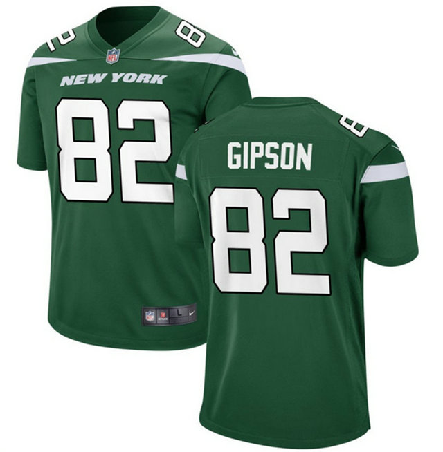 Men's New York Jets #82 Xavier Gipson Green Stitched Jersey