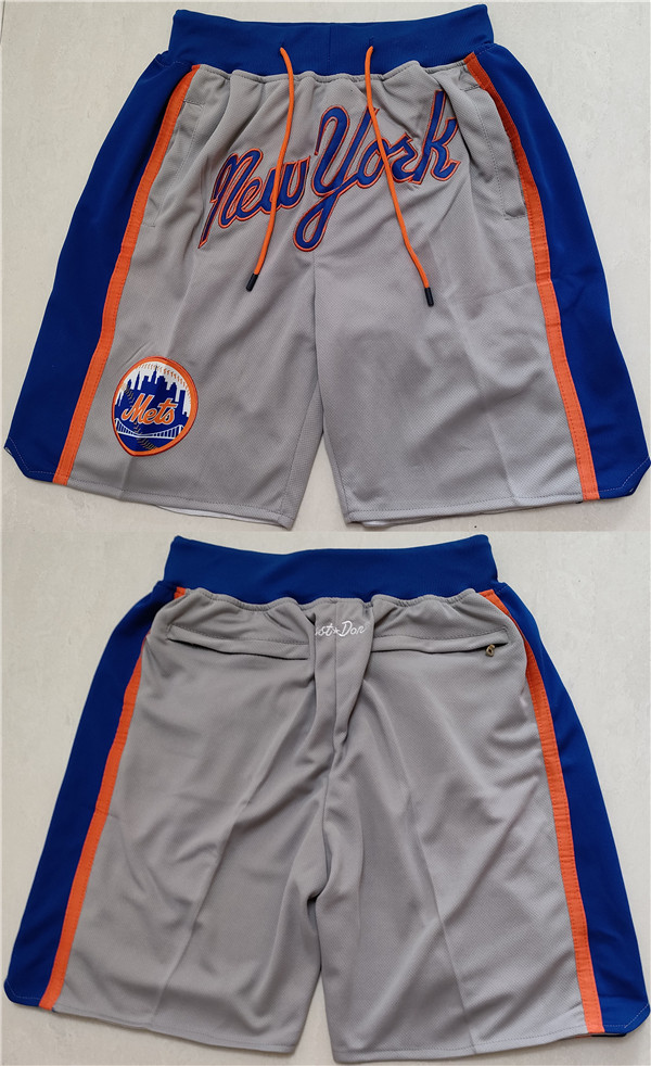 Men's New York Mets Blue Grey Shorts 