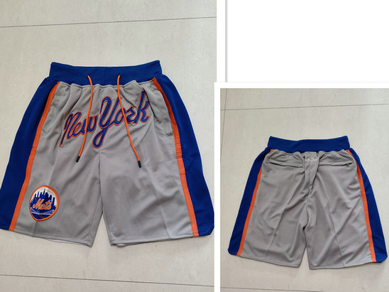 Men's New York Mets Just Don Gray Swingman Shorts