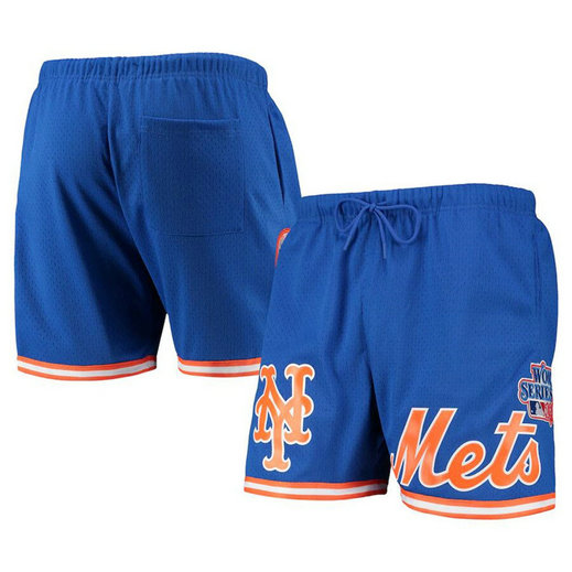 Men's New York Mets Royal Team Logo Mesh Shorts