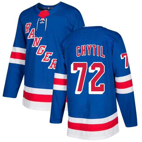 Men's New York Rangers #72 Filip Chytil Blue Stitched Adidas Jersey