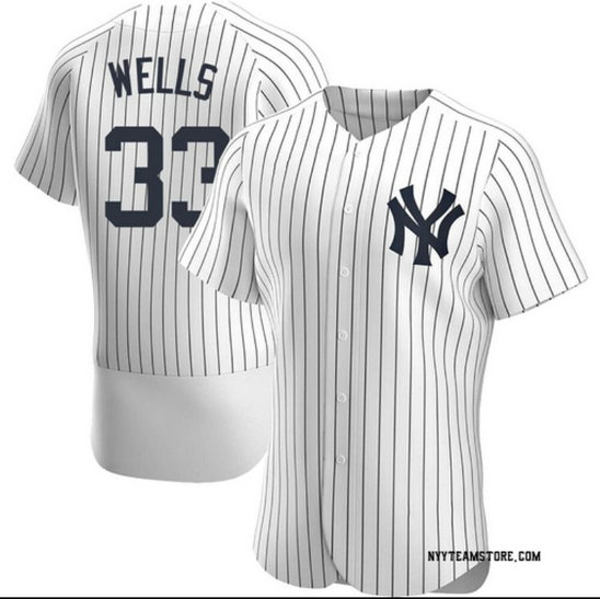 Men's New York Yankees #33 Austin Wells White Elite Stitched Baseball Jersey
