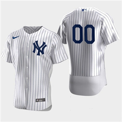 Men's New York Yankees Custom Nike Flexbase White Jersey