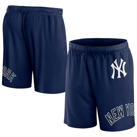 Men's New York Yankees Navy Clincher Mesh Shorts