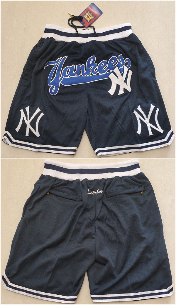 Men's New York Yankees Navy Shorts (Run Small)