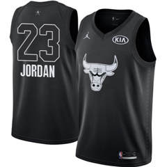 Men's Nike Chicago Bulls #23 Michael Jordan Black NBA Jordan Swingman 2018 All-Star Game Jersey