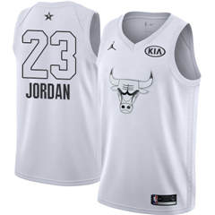 Men's Nike Chicago Bulls #23 Michael Jordan White NBA Jordan Swingman 2018 All-Star Game Jersey