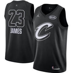 Men's Nike Cleveland Cavaliers #23 LeBron James Black NBA Jordan Swingman 2018 All-Star Game Jersey