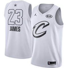 Men's Nike Cleveland Cavaliers #23 LeBron James White NBA Jordan Swingman 2018 All-Star Game Jersey