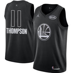 Men's Nike Golden State Warriors #11 Klay Thompson Black NBA Jordan Swingman 2018 All-Star Game Jersey