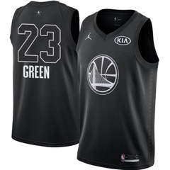 Men's Nike Golden State Warriors #23 Draymond Green Black NBA Jordan Swingman 2018 All-Star Game Jersey