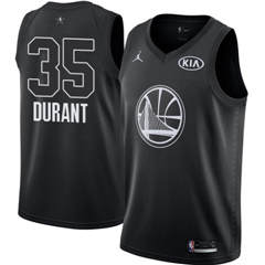 Men's Nike Golden State Warriors #35 Kevin Durant Black NBA Jordan Swingman 2018 All-Star Game Jersey