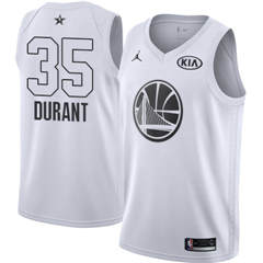 Men's Nike Golden State Warriors #35 Kevin Durant White NBA Jordan Swingman 2018 All-Star Game Jersey