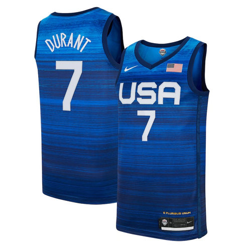Men's Nike Kevin Durant Navy USA Basketball 2020 Summer Olympics Player Jersey