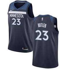 Men's Nike Minnesota Timberwolves #23 Jimmy Butler Navy Blue NBA Swingman Icon Edition Jersey