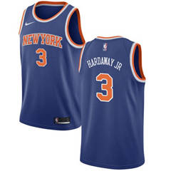 Men's Nike New York Knicks #3 Tim Hardaway Jr. Blue Icon Edition NBA Swingman Jersey