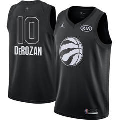 Men's Nike Toronto Raptors #10 DeMar DeRozan Black NBA Jordan Swingman 2018 All-Star Game Jersey
