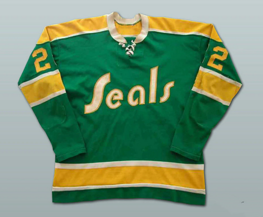 Men's Oakland Seals Customized Green Stitched Jersey