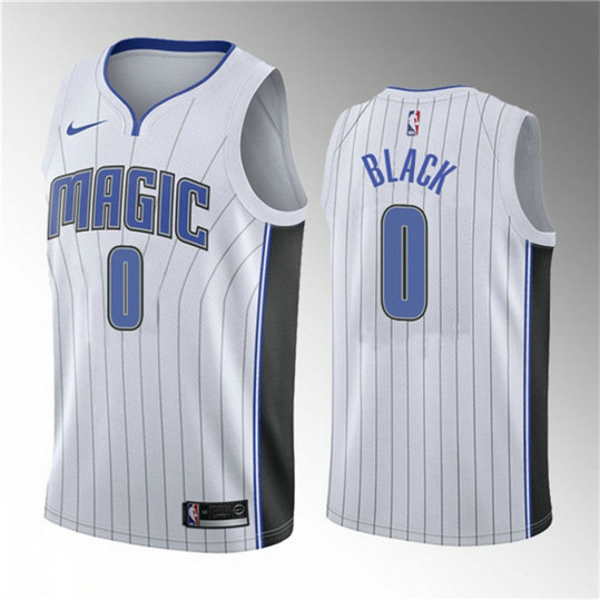 Men's Orlando Magic #0 Anthony Black White 2023 Draft Association Edition Stitched Basketball Jersey
