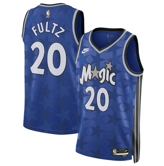 Men's Orlando Magic #20 Markelle Fultz Blue 2023 24 Classic Edition Stitched Basketball Jersey