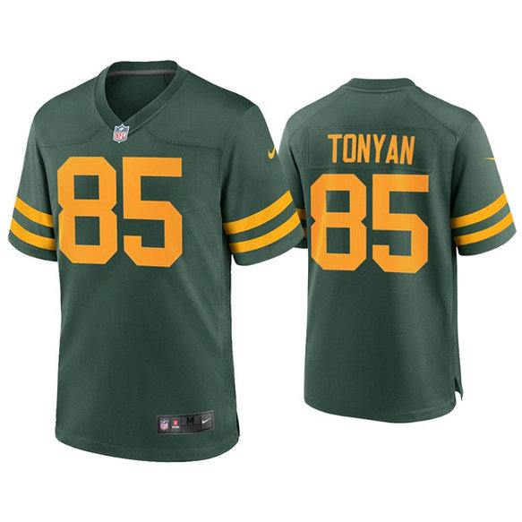 Men's Packers #85 Robert Tonyan Alternate Limited Green Jersey
