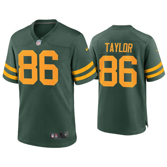 Men's Packers #86 Malik Taylor Alternate Limited Green Jersey