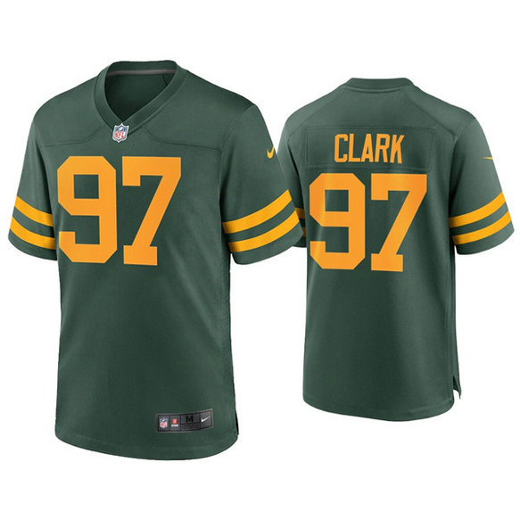 Men's Packers #97 Kenny Clark Green Alternate Limited Jersey