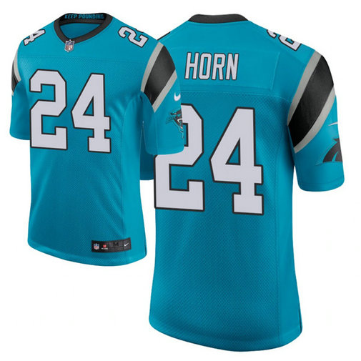 Men's Panthers #24 Jaycee Horn 2021 NFL Draft Classic Limited Jersey - Blue