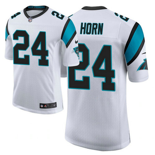 Men's Panthers #24 Jaycee Horn 2021 NFL Draft Classic Limited Jersey - White