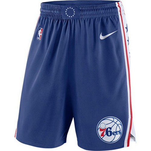 Men's Philadelphia 76ers Nike Blue Icon Swingman Basketball Shorts
