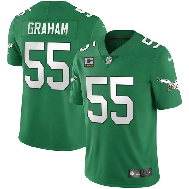 Men's Philadelphia Eagles #55 Brandon Graham Green Vapor Untouchable Limited Stitched jerseys