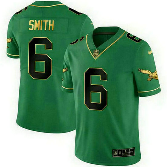 Men's Philadelphia Eagles #6 DeVonta Smith Green black Vapor Untouchable Limited Stitched Jersey