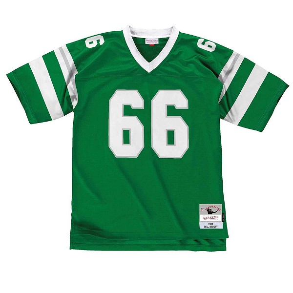 Men's Philadelphia Eagles #66 Bill Bergey Green Stitched Jersey