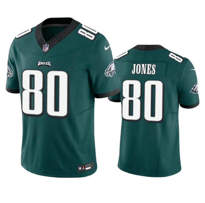 Men's Philadelphia Eagles #80 Julio Jones Green 2023 F.U.S.E. Vapor Untouchable Limited Stitched Football Jersey