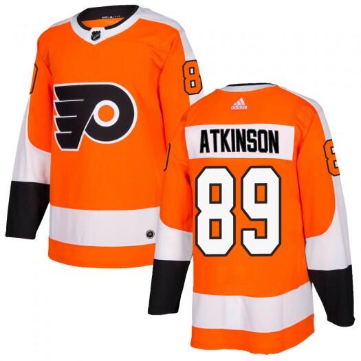 Men's Philadelphia Flyers #89 Cam Atkinson Orange Stitched Jersey