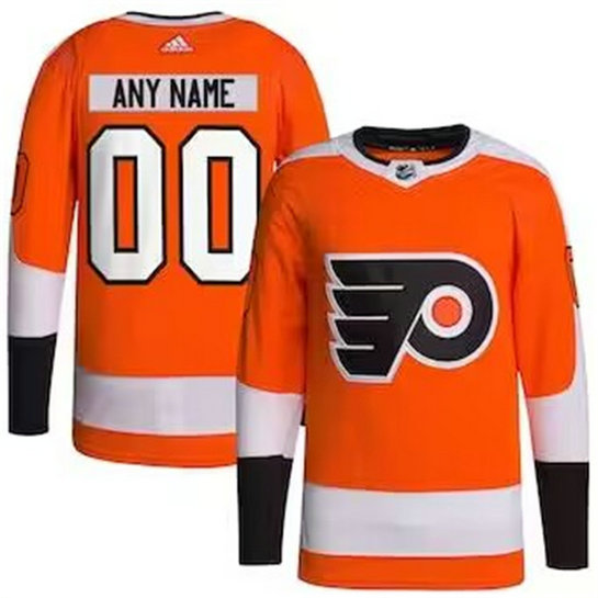 Men's Philadelphia Flyers adidas Orange Away Authentic Pro Custom Jersey