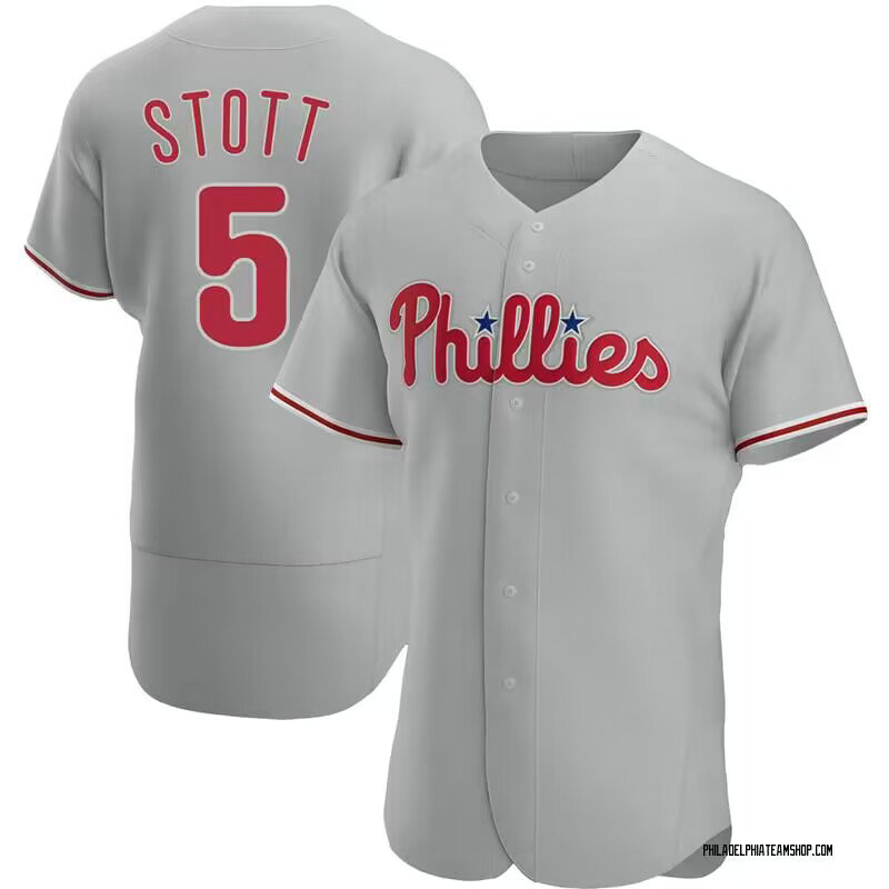 Men's Philadelphia Phillies #5 Bryson Stott Gray Flexbase Stitched Jersey