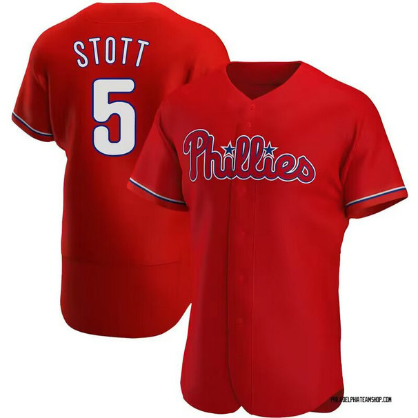 Men's Philadelphia Phillies #5 Bryson Stott Red Flexbase Stitched Jersey