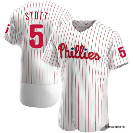 Men's Philadelphia Phillies #5 Bryson Stott White Flexbase Stitched Jersey