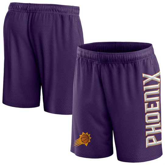 Men's Phoenix Suns Purple Post Up Mesh Shorts
