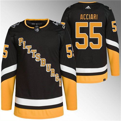 Men's Pittsburgh Penguins #55 Noel Acciari Black 2021 22 Alternate Primegreen Stitched Jersey