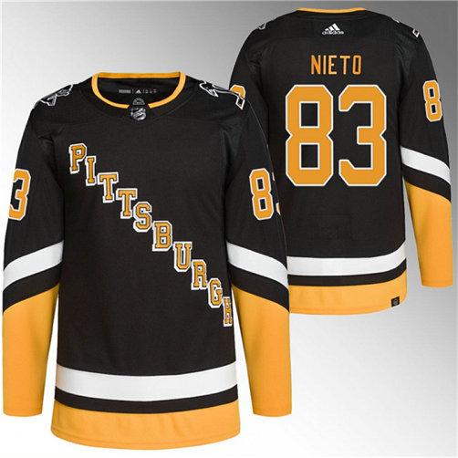 Men's Pittsburgh Penguins #83 Matt Nieto Black 2021 22 Alternate Primegreen Stitched Jersey