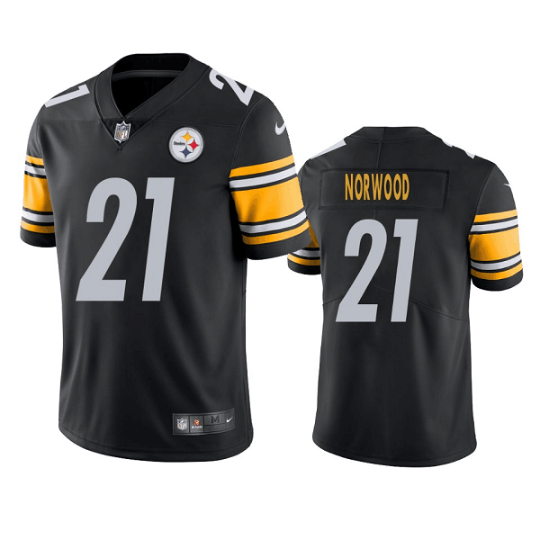 Men's Pittsburgh Steelers #21 Tre Norwood Black Vapor Untouchable Limited Stitched JerseyS