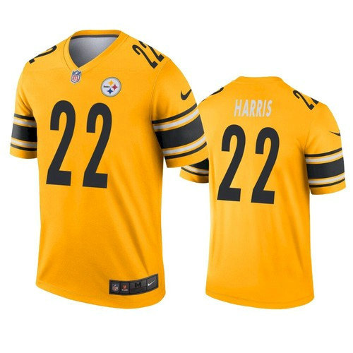 Men's Pittsburgh Steelers #22 Najee Harris Legend Gold Inverted Jersey