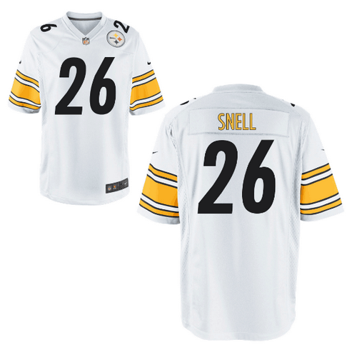 Men's Pittsburgh Steelers #26 Benny Snell Jr White Vapor Limited Jersey