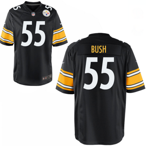 Men's Pittsburgh Steelers #55 Devin bush Black Vapor Limited Jersey